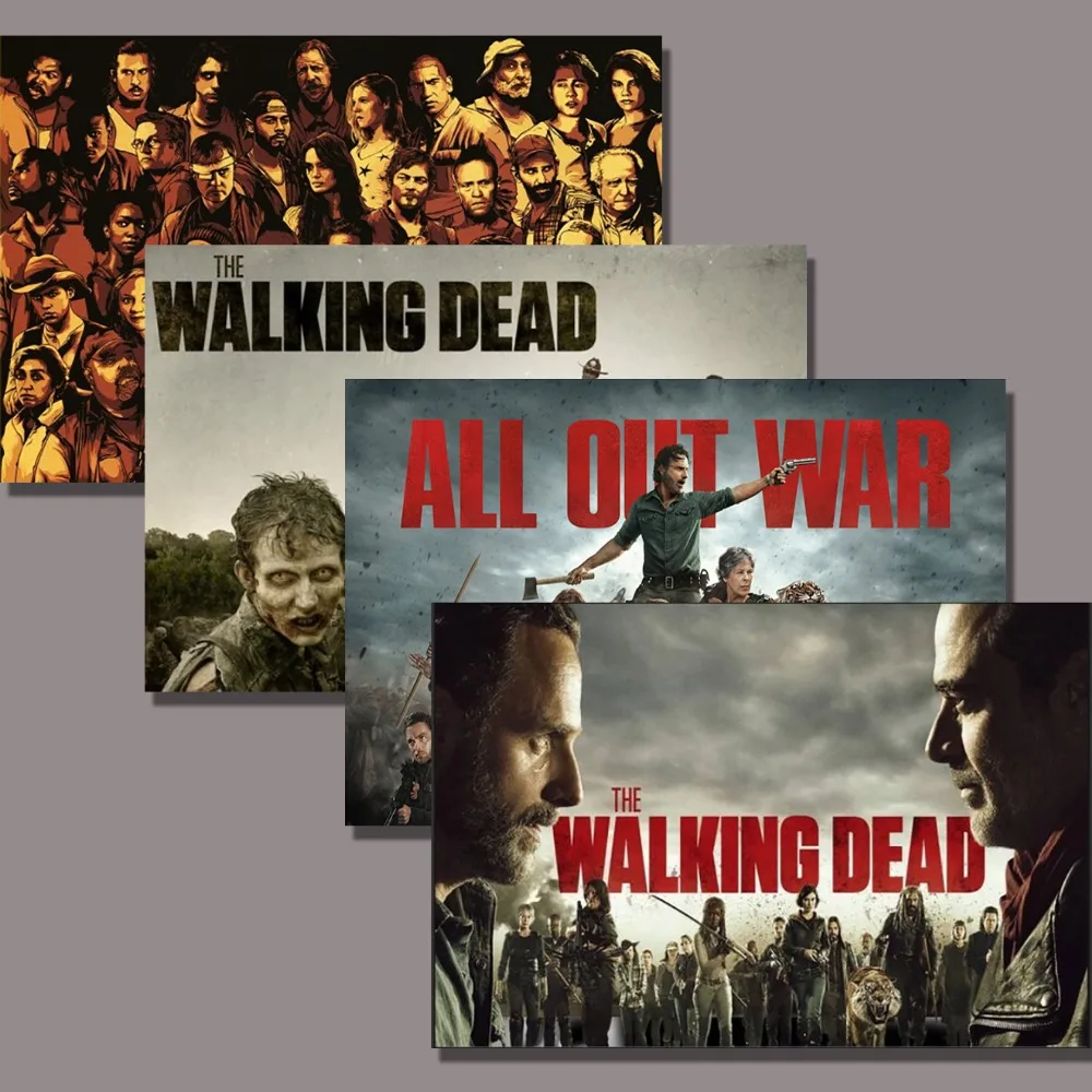 

5D Diy Diamond Painting "The Walking Dead" Movie Poster Diamond Embroidery Full Square Diamond Mosaic Cross Stitch Unframed XSZR