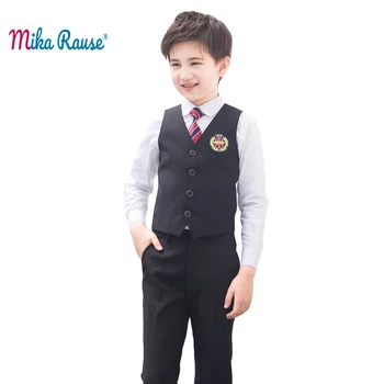 

children school clothes sets boy girl party clothing set kids student party dress teenagers suits (shirt+vest+pants/skirt+tie)