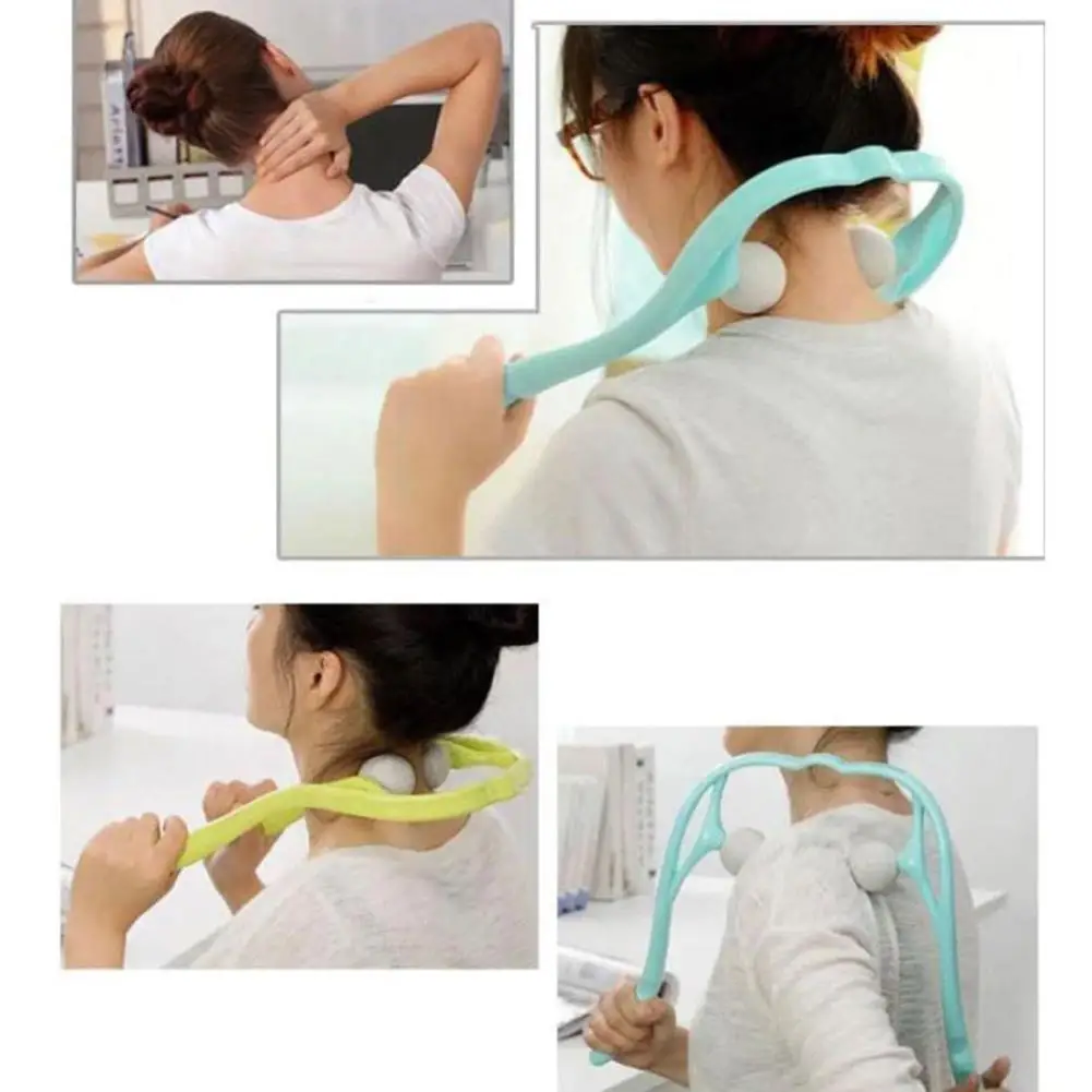 Массажер пластиковая точечная терапия давления Массаж шеи массажер 3 цвета шеи масажер для шеи плеча триггер точка