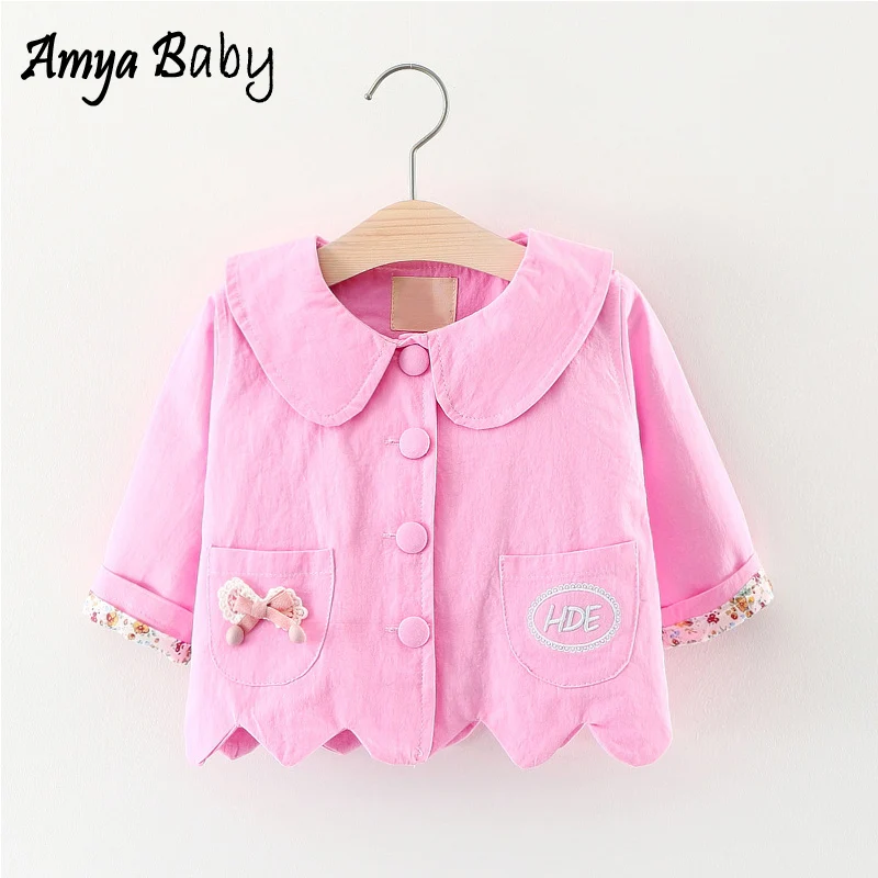 AmyaBaby 2017 New Autumn Cute Baby Jacket Infant Girls Outerwear 100