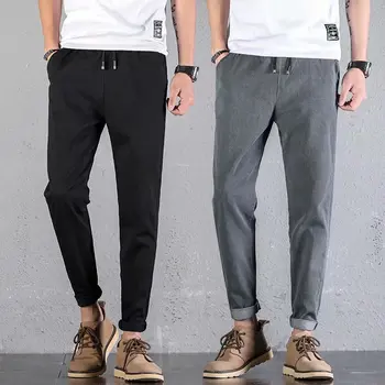 

Mens Solid Pants Streetwear Hiphop Trousers Overalls Joogers Pants Sweatpant Male Pants