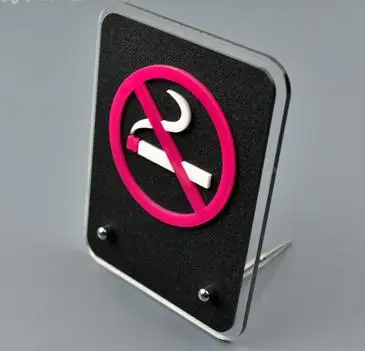 

10pcs freeshipping 15x11.5cm Acylic No smoking signs
