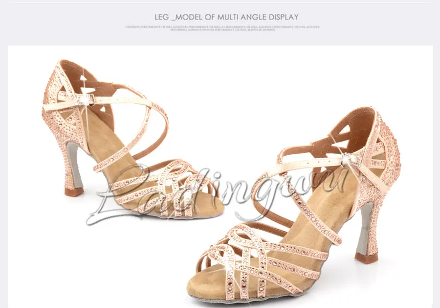 Ladingwu/Обувь для латинских танцев; Обувь для бальных танцев для девочек; обувь для танцев на квадратном каблуке для женщин; женская обувь для сальсы; мягкая удобная обувь на высоком каблуке