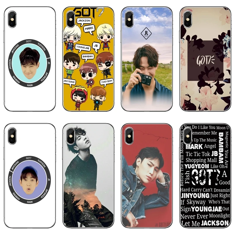 

Kpop Got7 Yugyeom Mark Jb Print TPU Soft Accessories phone cover case For Apple iPhone X XR XS Max 8 7 6s 6 plus SE 5s 5c 5 4s 4