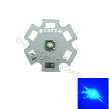 10 pcs/lot Cree XPE XP-E R3 1-3W LED Emitter Diode Blue 460-470nm XPE LED with 20/16/14/12/10/8mm heatsink