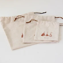100 шт./лот небольшой хлопок мешок ювелирных изделий хлопок подарок мешок хлопка drawstring сумка головные уборы сумка мешок ювелирных изделий