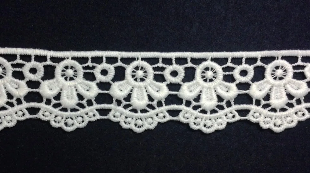 

3.5cm milk fibre embroidery lace trim,high quality Eco-friendly soft touch flower lace trimming,XERY-XM050521