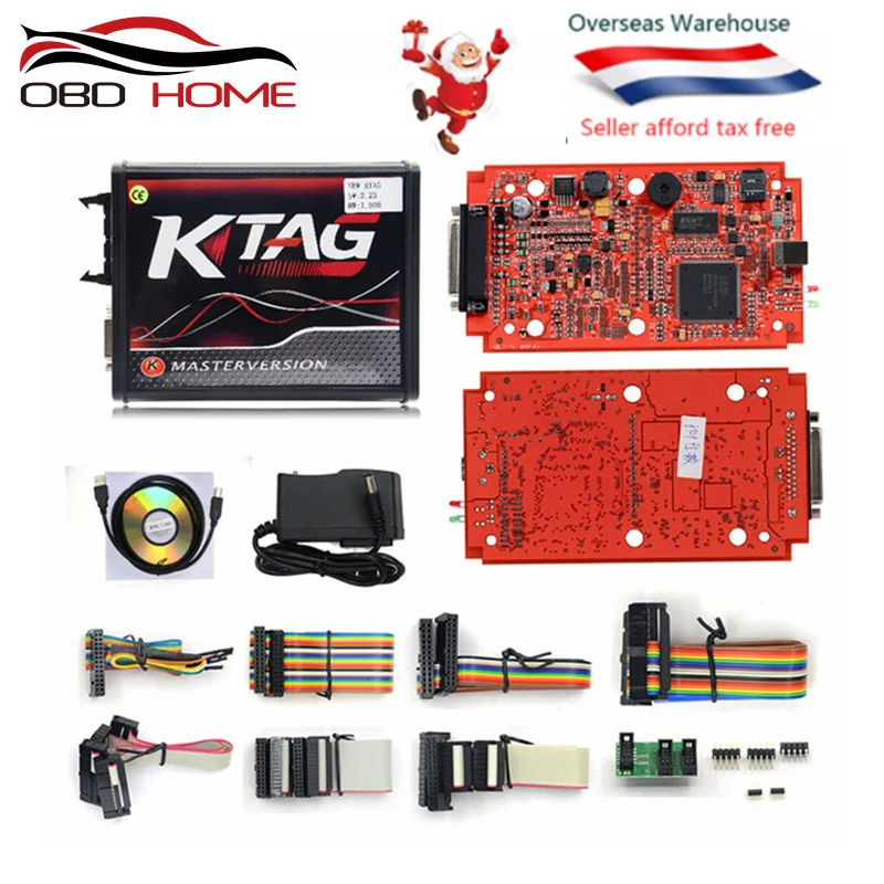 

OBD2 Online Red EU KESS V5.017 Ktag V7.020 V2.23 No Tokens Limit Kess HW 5.017 7.020 V2 OBD2 Manager Tuning Kit ECU Programmer