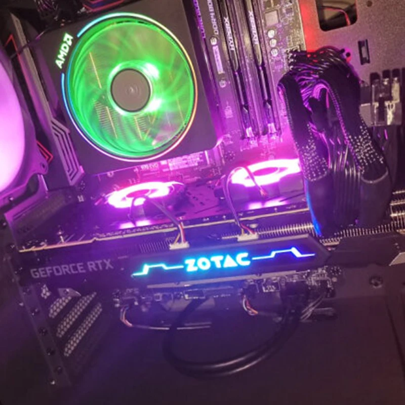 ПК Coling для ZOTAC RTX2060 2070 2080 Ti Extreme PLUS серии RGB задняя панель Вентилятор охлаждения Замена вентилятора