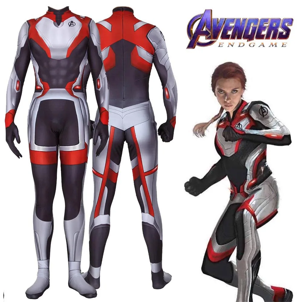 Adult Quantum Realm Bodysuit Avengers Endgame White Suit for Time Travel Superhero Cosplay Movie Costume Bodysuit Fancy Dres
