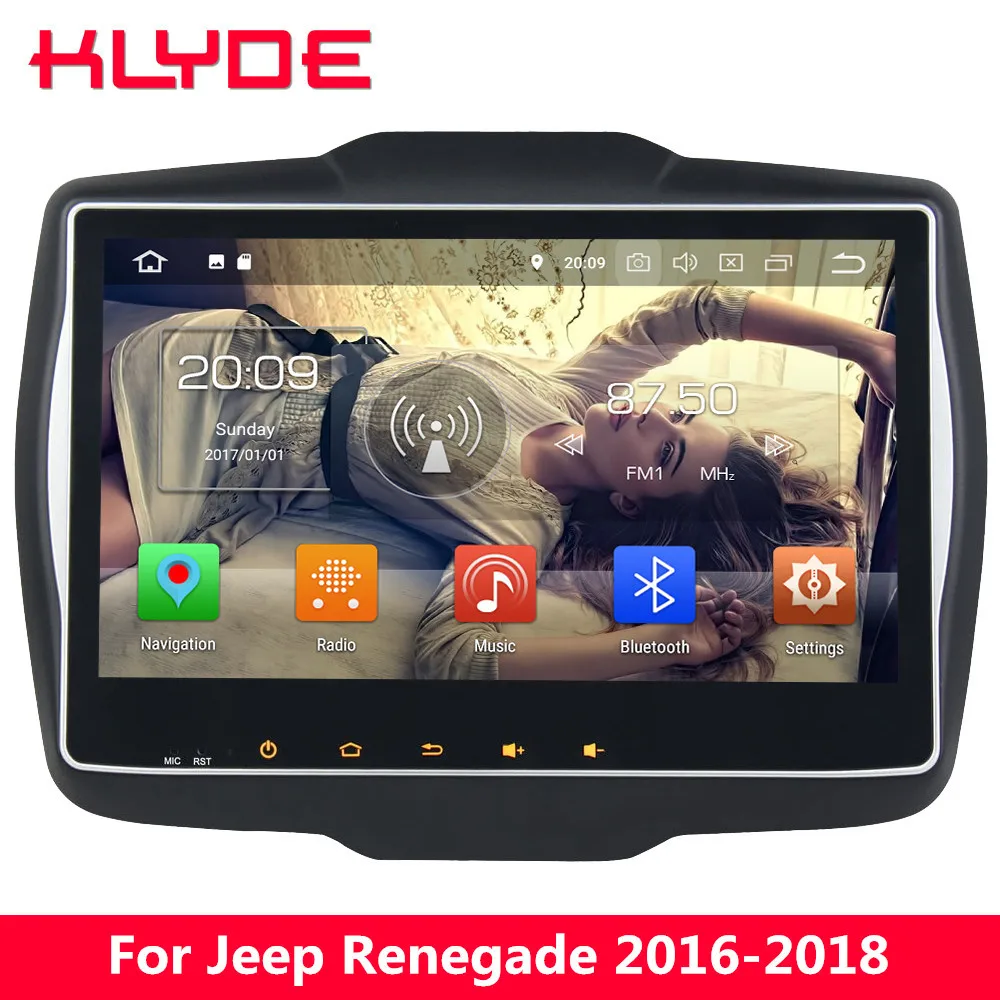

KLYDE 10.1" IPS 4G Android 8 7.1 Octa Core 4GB RAM 32GB ROM DAB Car DVD Player Radio Stereo GPS For Jeep Renegade 2016 2017 2018