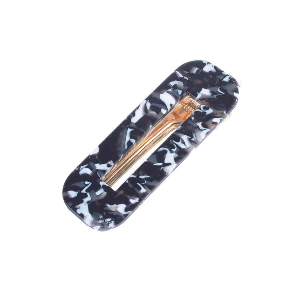 Acetate Hairpins Fashion hair jewelry for women french barrettes Girl Vintage Acrylic Leopard Hair pins Duckbill Hairgrips (14)