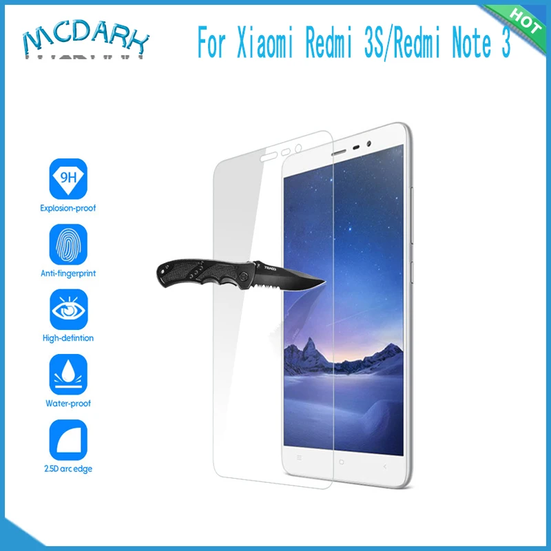 Для Xiaomi Redmi 3S Защитная пленка для переднего стекла Замена Note 3 Простая установка
