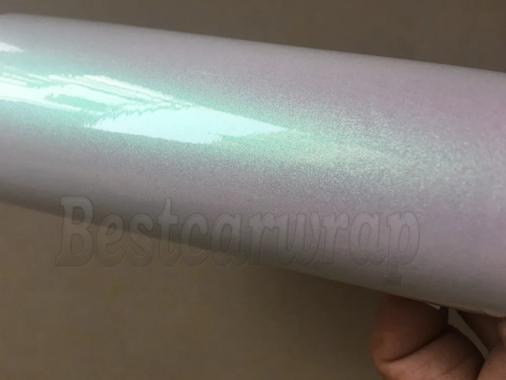 Aurora gloss pearl shift CAR WRAPPING FILM WITH AIR BUBBLE FREE rainbow drift cast foil covering (6)