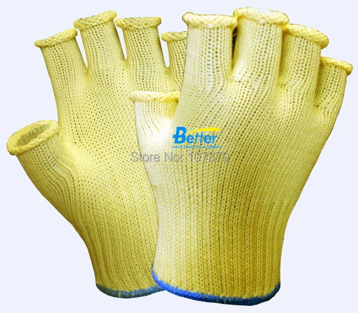 Half Finger Anti Cut Safety Glove FBA Amazon Aramid Fiber Cut Resistant