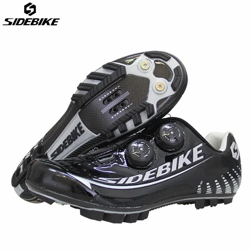 

SIDEBIKE Carbon Fibre Cycling Sneaker Men MTB Cycling Shoes Mountain Bicycle Bike Self-locking Racing Shoes Sapatilha Ciclismo