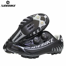 SIDEBIKE Carbon Fibre Cycling Sneaker Men MTB Cycling Shoes Mountain Bicycle Bike Self-locking Racing Shoes Sapatilha Ciclismo