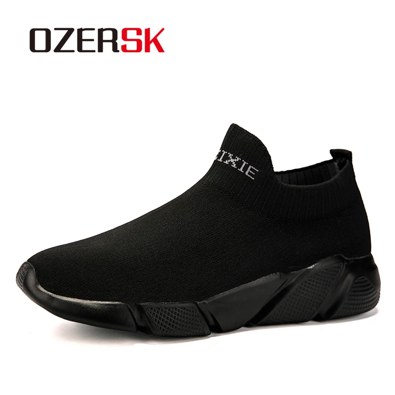 

OZERSK 2019 Summer Casual Shoes Fashion Breathable Casual Sneakers Men Male Comfort Slip-On Shoes Designer Hot Sale Couple Shoes