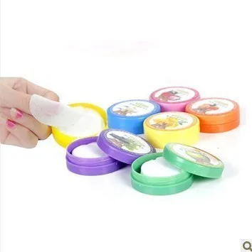 

32Pads/box Professional Gel Nail Polish Remover Wipes Clean Wet Cotton Paper Manicure Fruit Scented Flavor Lint-Free Wipes