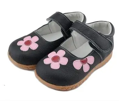 Новые летние открытые сандалии для маленьких девочек; детские кожаные сандалии с белыми цветами для девочек; - Цвет: 7