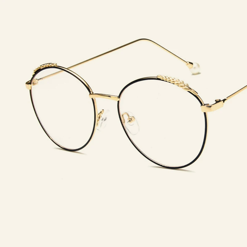 Personality Designer Pear Optical Glasses Frames Metal Men Women