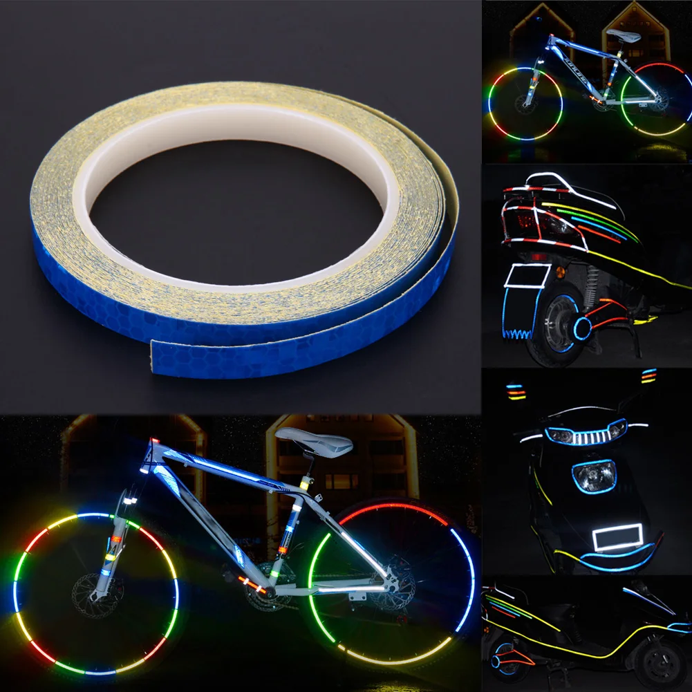 Buy 1pcs Blue Bike Sticker Bicycle Reflective Stickers