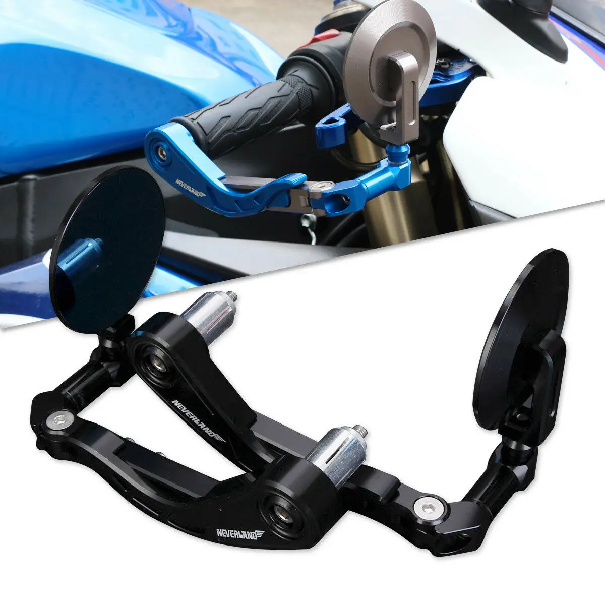 

Motorcycle Accessories Lever Guard Protector Mirror 22mm 7/8" Bar End Brake Clutch Levers Altron Guard