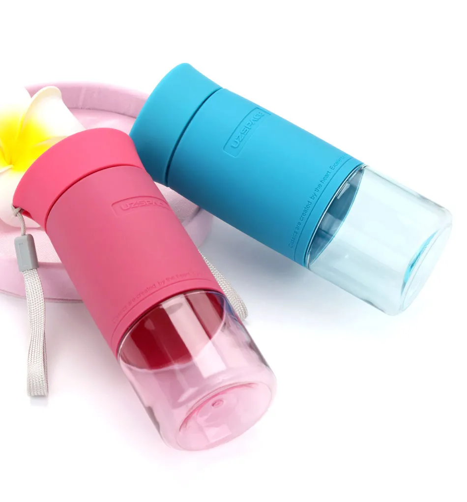 UZSPACE Water Bottles Tritan Material Fashion Portable Lovely Mini Ecofriendly Sports Travel Plastic Drink My Water Bottle 200ML12