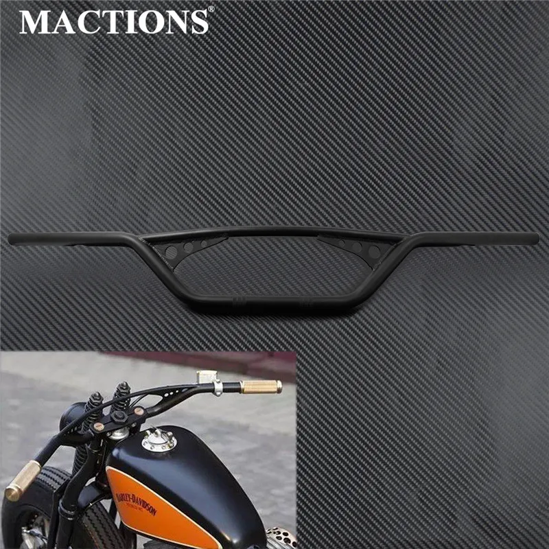 

Universal Motorcycle 1" 25MM Black Drag Flat Bar Handlebar For Harley Sportster Softail For Yamaha For Honda