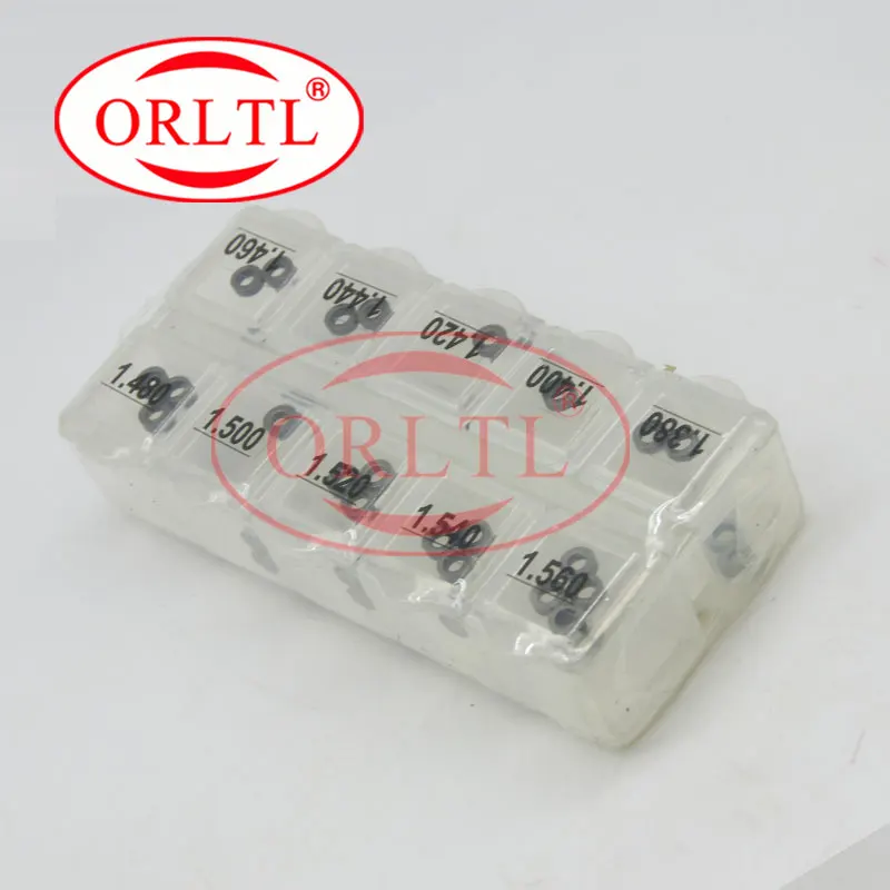 ORLTL 100 шт. регулируемые прокладки B12 размер(0,95-1,04 мм),(1,05-1,14 мм) дизельное топливо инжектор ШИМ прокладка для автомобильного двигателя