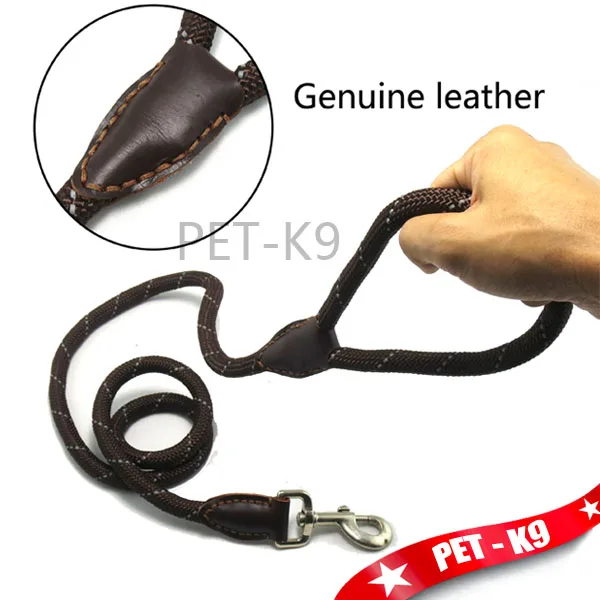 

4 Ft Reflective Dog Leash -Mountain Climbing Nylon Braided Heavy Duty Dog Training Leash for Large and Medium Dogs Walking Leash