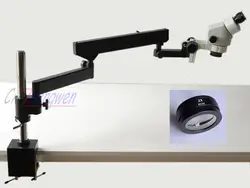 FYSCOPE 7X-90X бинокулярный шарнирной столп зажим Увеличить микроскоп WF10X20 SZM2.0X объектива