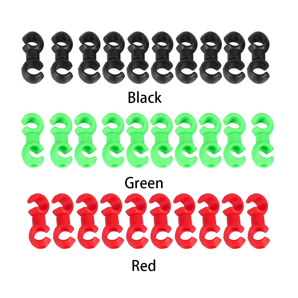 Вращающийся 10 шт. тормозной линии S стиль пряжки велосипед тормоза переключатель кабель переключения линии трубки трубопровода устройство хранения кольцо застежка#10