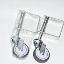 2 шт. в упаковке ворота Рицинус 3 дюймов пружинный затвор двери резиновая опора колеса для открывающего механизма раздвижных ворот раздвижной двери шкафа или раздвижной двери шкафа 50 кг