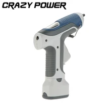 CRAZY POWER Cordless 6V Battery Craft Pistol Melt Adhesives Hot Melt Glue Gun Block Gine LED Lighting For DIY With 3pcs Sticks