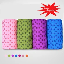 182*63 см) йога Коврики Одеяла Фитнес Полотенца сливы цветок точка Спорт Фитнес упражнения Йога Коврики Полотенца нескользящие+ сетчатый мешок Йога Одеяло