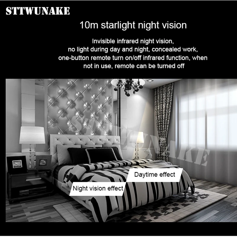 STTWUNAKE 1080P HD мини камера DV ночного видения wifi электронные часы ip радио няня микро