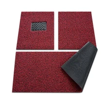 Задние сверхмощные всепогодные напольные Защитные автомобильные коврики автомобильный коврик для ног(черный и красный