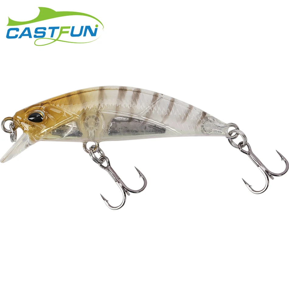 CASTFUN черный Minnow 5,0g 5 см, погружная блесна, все класс Smart приманка воблер свежий морской китайский окунь Minnow приманки для ловли рыбы