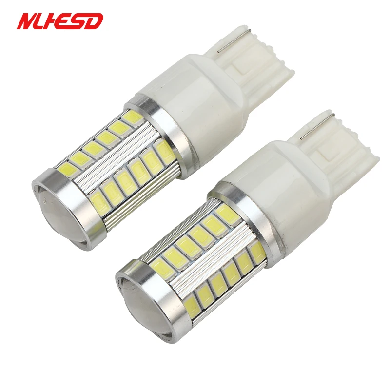 10 шт. T20 W21/5 Вт 7443 7440 W21W 5630 33SMD светодиодный автомобильный тормозной светильник белого, красного, желтого цвета, DC 12 В, 800 лм, поворотная лампа заднего хода, DC12V, красный, белый