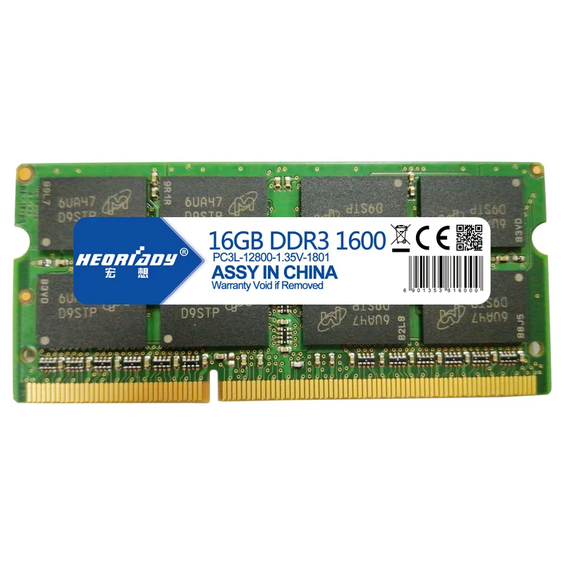 

laptop ddr3 16GB 1600mhz 1.35v ram optional Dual channel 32GB 1600mhz ddr 3 notebook