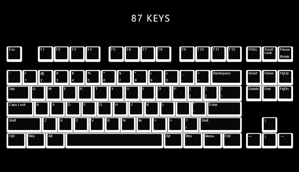 Kbdfans108 PBT двойной удар блеск через ANSI ISO OEM профиль пудинг набор ключей для MX механическая клавиатура