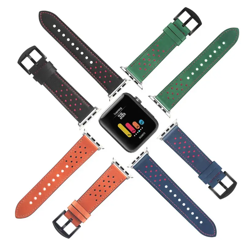 

Genuine Leather Bracelet For Apple Series 4 3 2 Watch Band 42 38 44 40mm For Apple Watch Strap iWatch Watchband