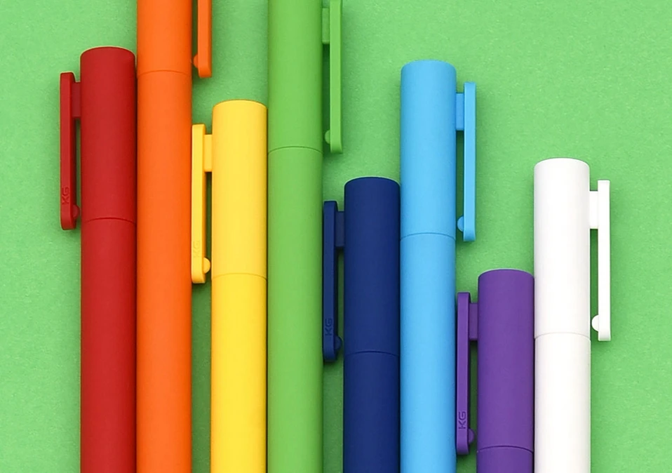 Newest 8 pcs  box  Xiaomi Mijia Youpin Kaco K1 gel pen with black 0.5 neutral pen Colorful colors black refill smooth writing (2)