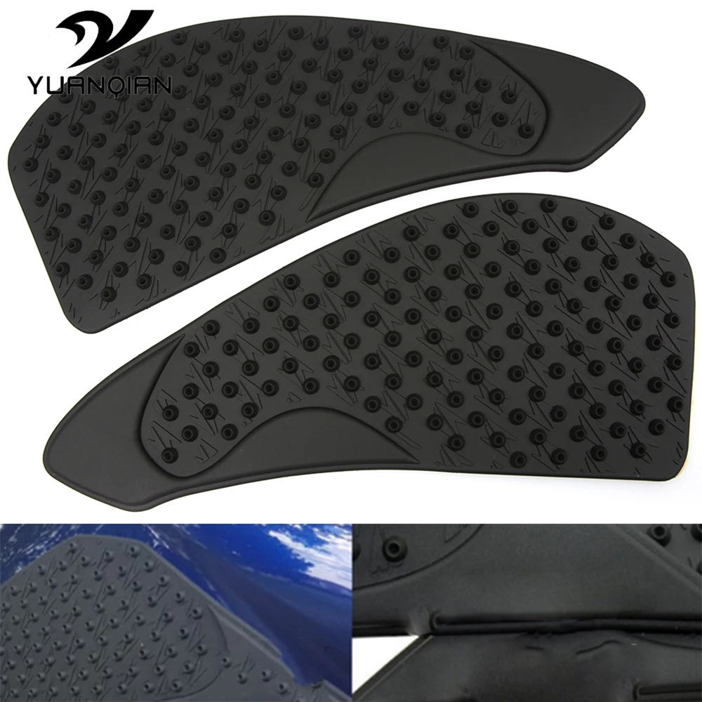 

Motorcycle Protector Anti slip Fiber Tank Pad tank Side Traction Sticker For Kawasaki Z1000 2007 2008 2009