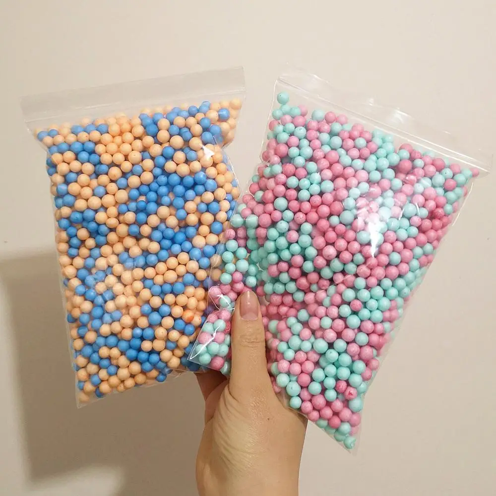 

13g Snow Mud Particles Mini Color Foam Slime DIY Accessories Rainbow Tiny Foam Beads Balls Supplies