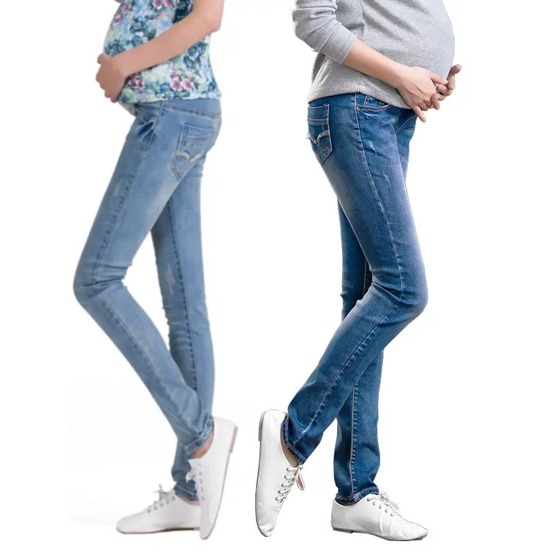 Elastic Waist Maternity Jeans Pants For Pregnancy Clothes For Pregnant Women Legging Autumn / Winter 2015 Maternity Plus Size Elastic Waist Maternity Jeans Pants For Pregnancy Clothes For Pregnant Women Legging Autumn / Winter 2015 Maternity Plus Size