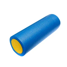 JHO-GRID FOAM MASSAGE ROLLER 45cm FITNESS REHAB INJURY PILATES YOGA EXERCISE -Blue & Yellow