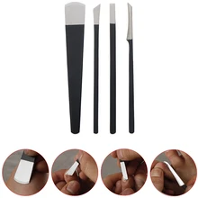 1pc Black Stainless Steel Pedicure Knife Professional Pedicure Knife Set Foot Care Tool Nail Tool Kit 16cm/6.3in