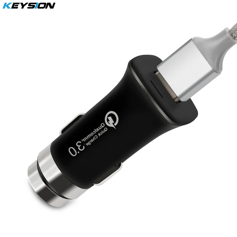 KEYSION Quick Charge 3 0 зарядное устройство QC 5V 9V 12V usb Автомобильное быстрое мобильный